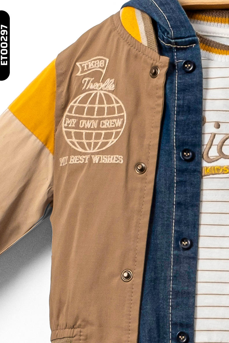 Erkek Çocuk Alt Üst Takım 3-8 Yaş 1217 Kahverengi - 8