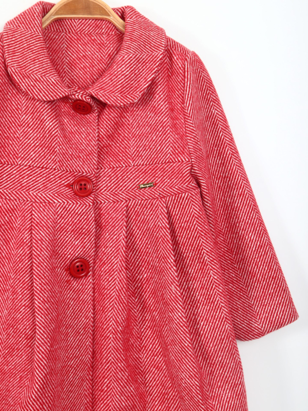 Kız Çocuk Kaban 1-5 Yaş 6506 Kırmızı - 3