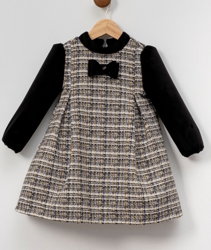 Kız Çocuk Elbise 2-6 Yaş 2825 Siyah - 2