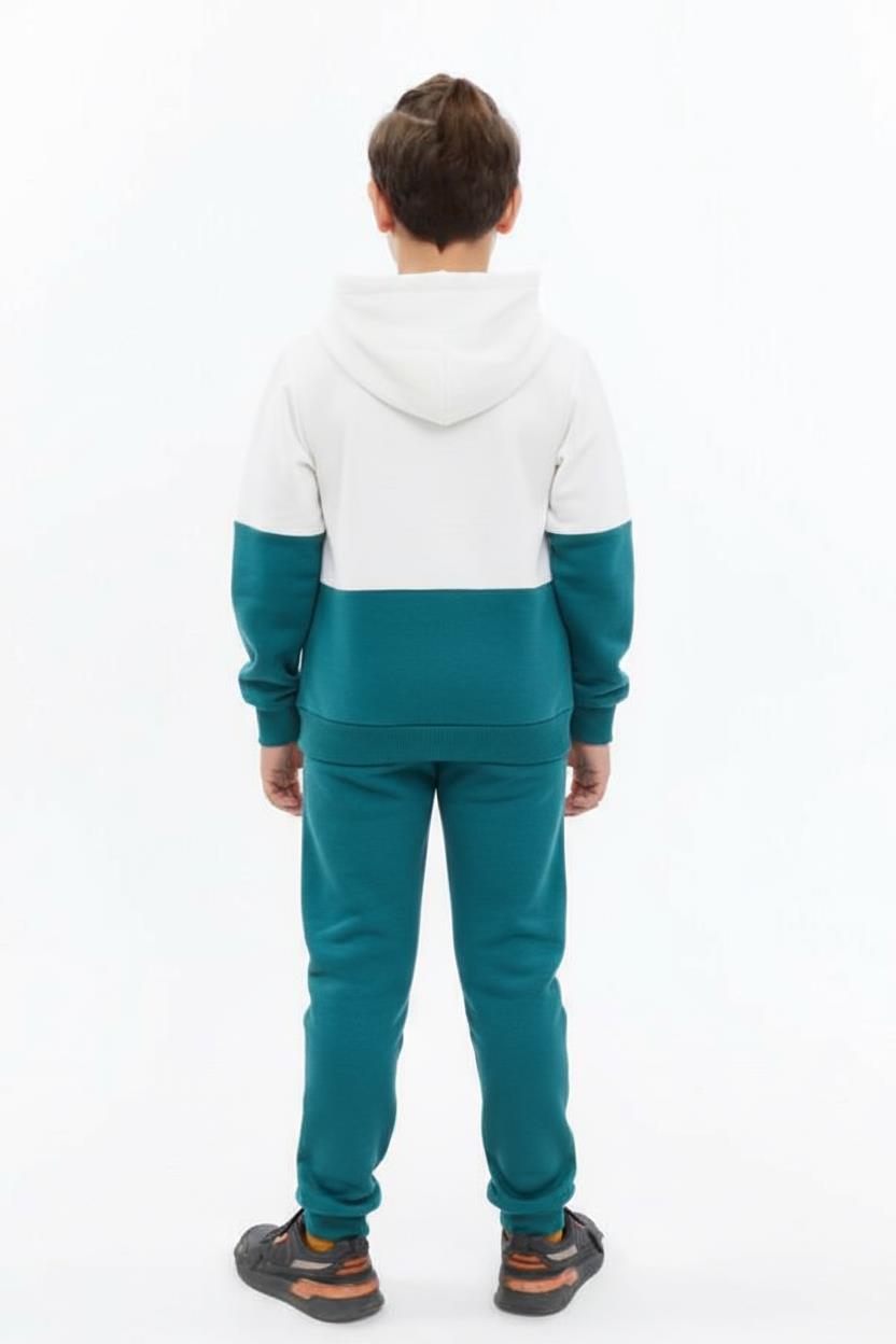 Erkek Çocuk Eşofman Takım 6-14 Yaş 1003 Turkuaz - 2