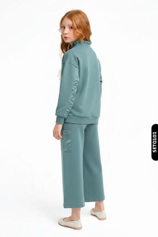 Kız Çocuk Eşofman Takım 6-14 Yaş 1017 Mint - 2