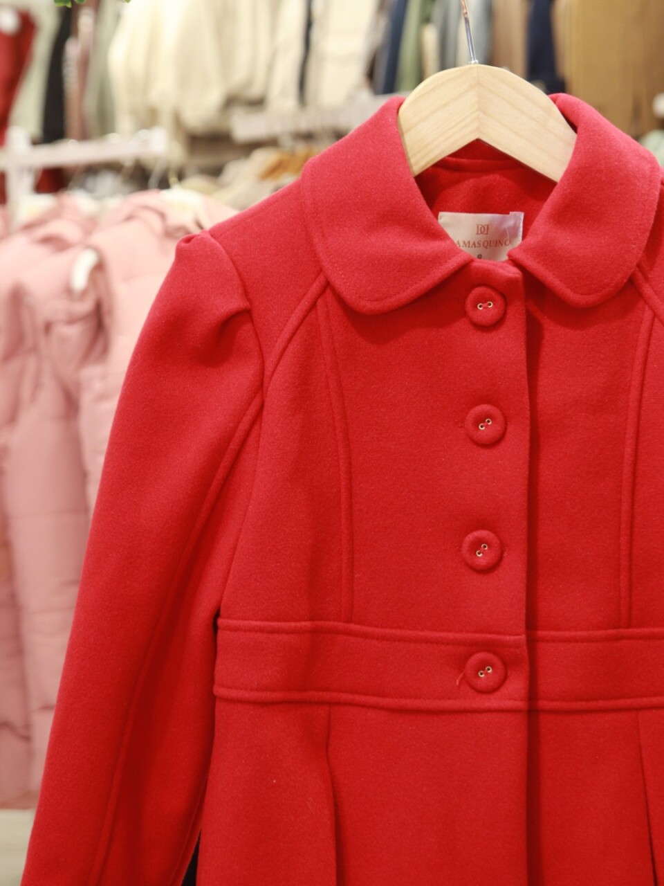 Kız Çocuk Kaban 8-12 Yaş 1056 Kırmızı - 6