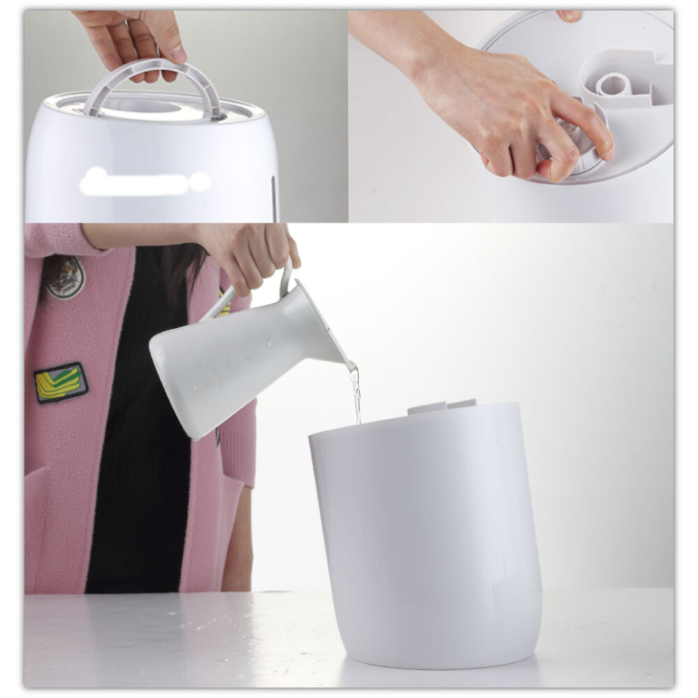 جهاز ترطيب الهواء الرقمي بالموجات فوق الصوتية والبخار البارد من ديرما F600 - 4