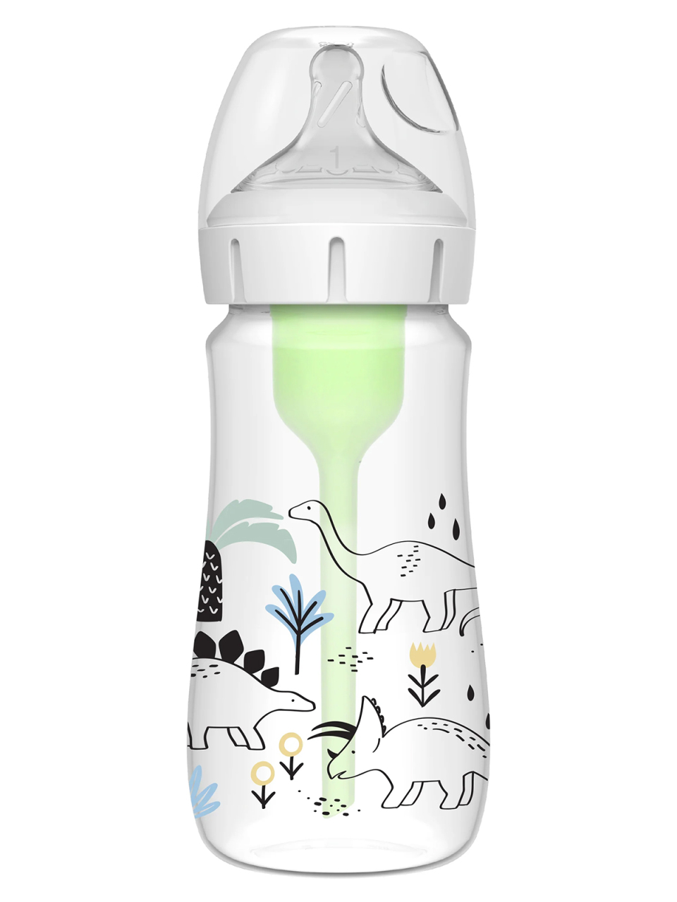 زجاجة رضاعة دكتور براونز واسعة الفم مضادة للمغص، سعة 270 مل، للأولاد - 2