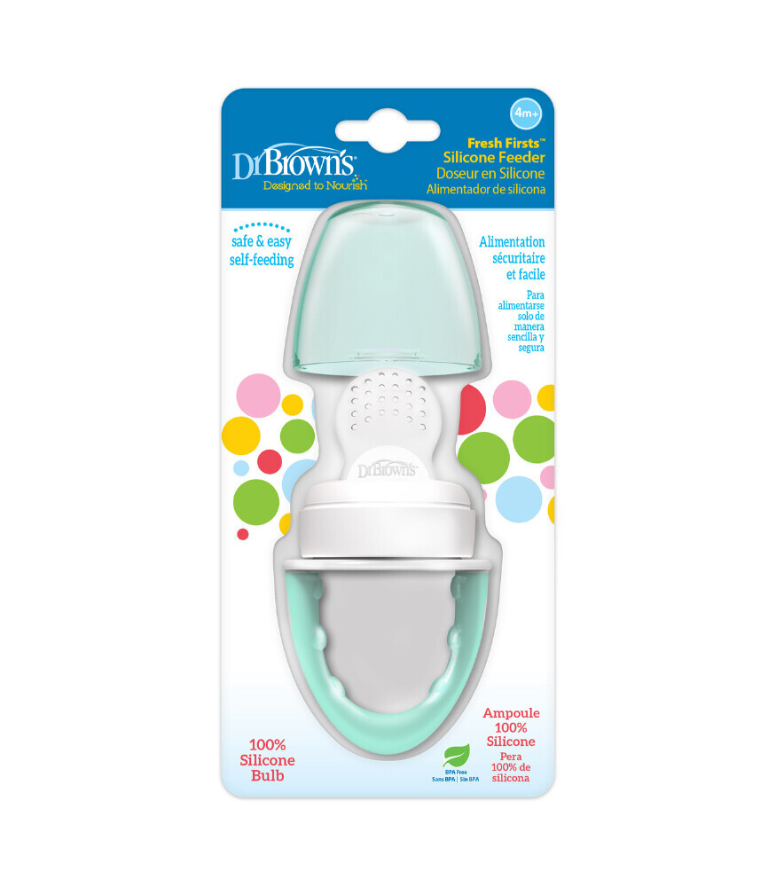 كيس شبكي للخضراوات والفواكه من دكتور براونز مع غطاء، لون النعناع - 3