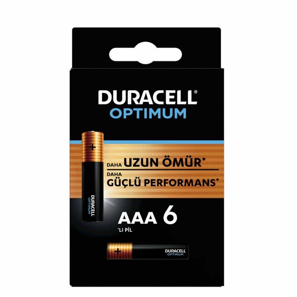Duracell 6Lı Optimum AAA Kalem Pil - Duracell