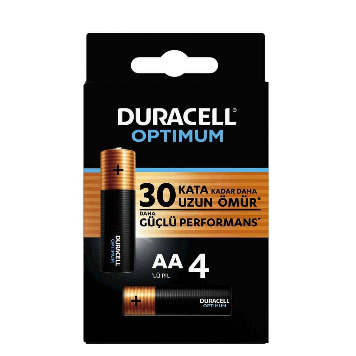 Duracell 4'Lü Optimum AA Kalem Pil - 1