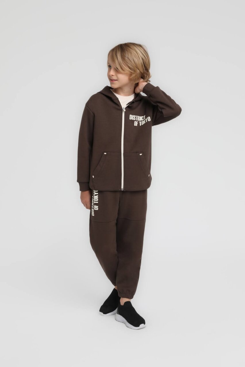 Erkek Çocuk Eşofman Takım 4-8 Yaş 1830 Kahve - 1