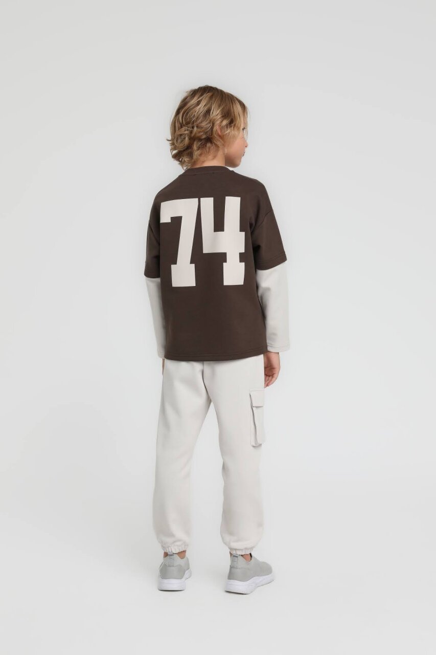 Erkek Çocuk Sweatşirt 9-13 Yaş 1845 Kahve - 4