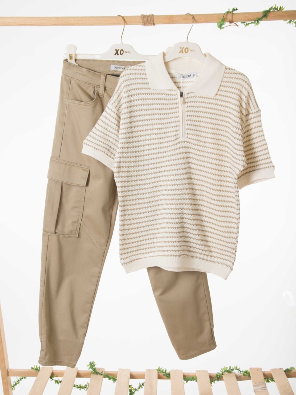 Erkek Çocuk 2'li Alt Üst Kombin Takmı 4-13 Yaş SET0476 Açik Yeşil - 3