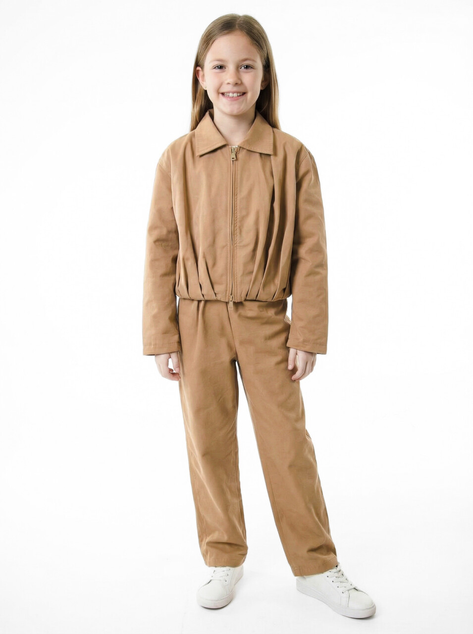 Kız Çocuk Ceket 10-14 Yaş 5017 Camel - 2