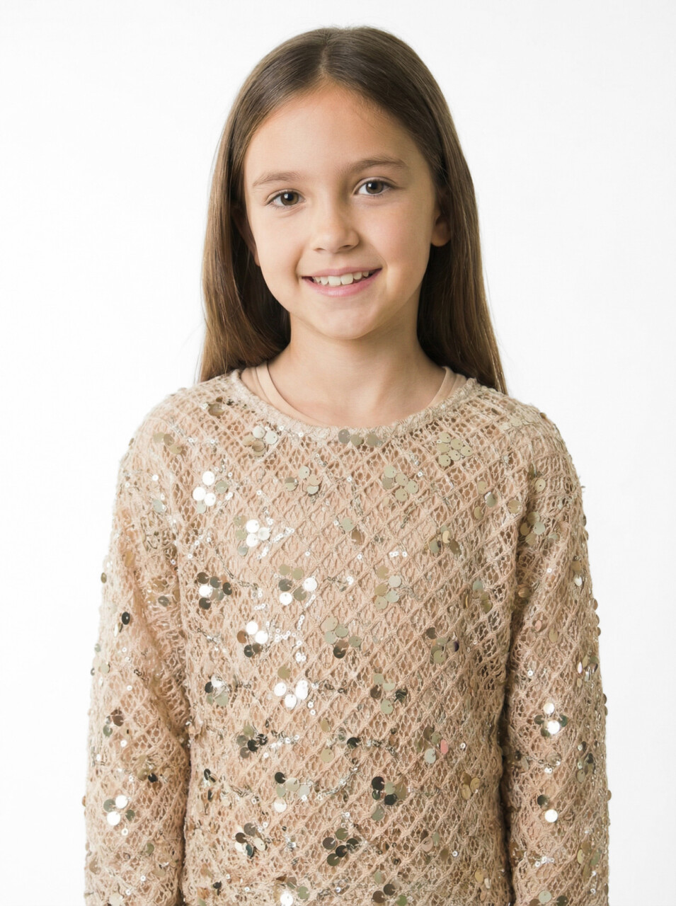Kız Çocuk Bluz 5-14 Yaş 36173 Bej - 3
