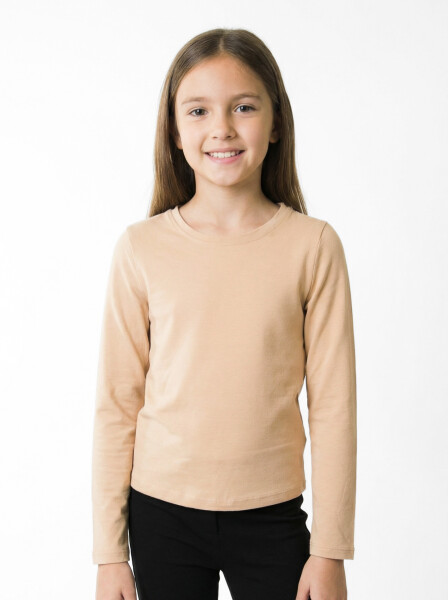 Kız Çocuk Bluz 5-14 Yaş 36173 Bej - 4