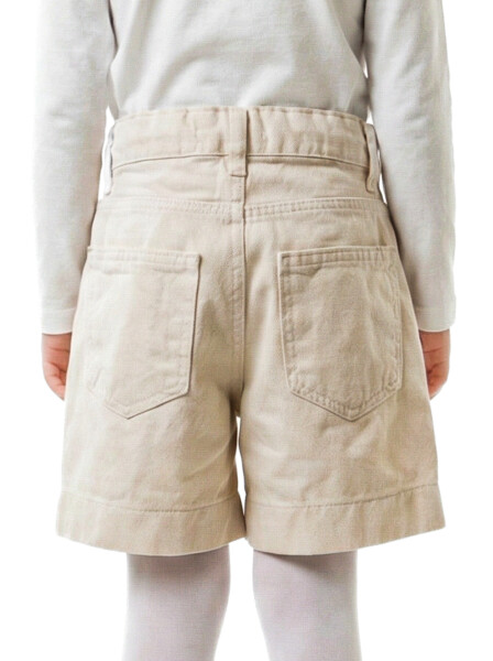 Kız Çocuk Şort Etek 4-8 Yaş 26145 Krem - 2