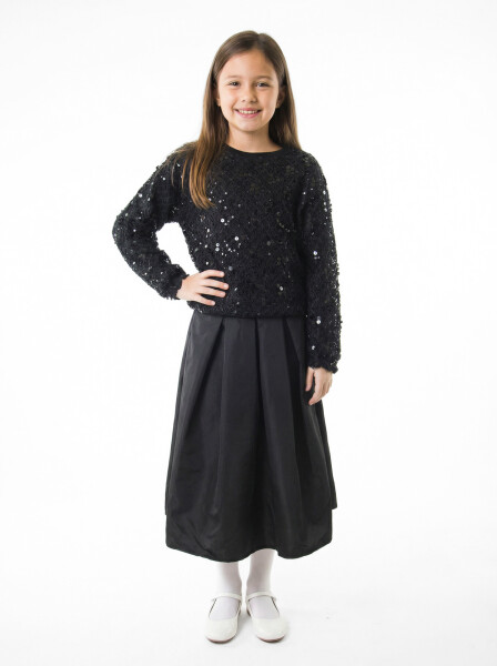 Kız Çocuk Alt Üst Takım 10-14 Yaş 36182 Siyah - ESCABEL