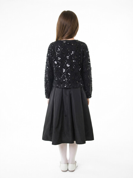 Kız Çocuk Alt Üst Takım 10-14 Yaş 36182 Siyah - 2