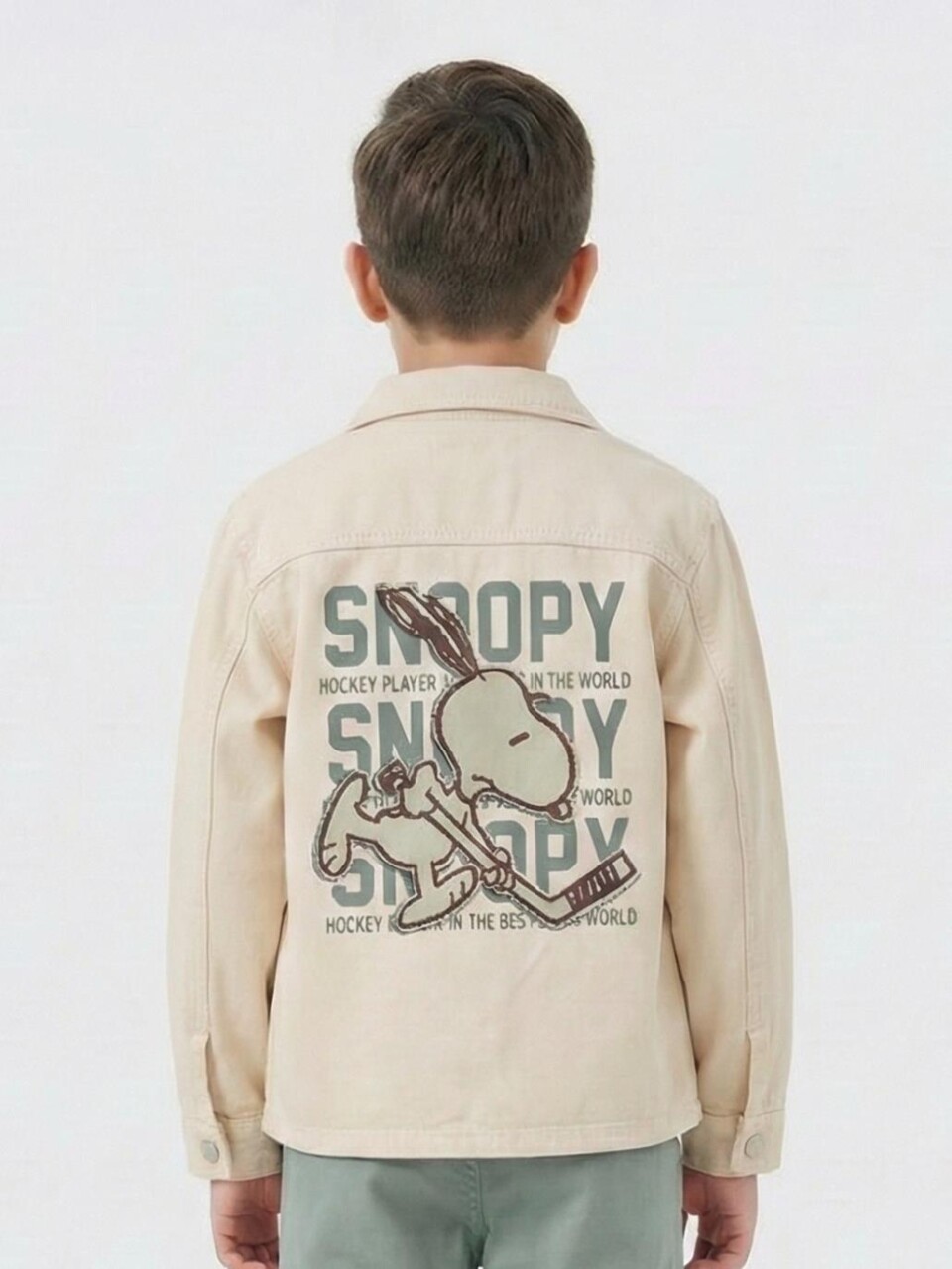 Erkek Çocuk Gömlek 4-13 Yaş 2601 Krem - 2