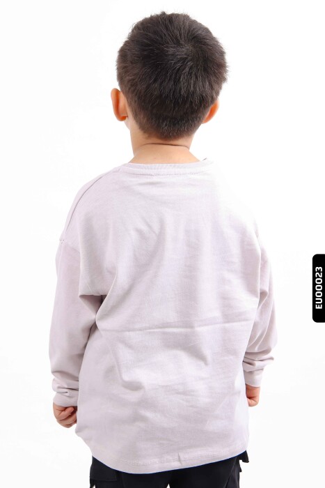 Erkek Çocuk Sweatshirt 5-14 Yaş 15117 Gri - 5