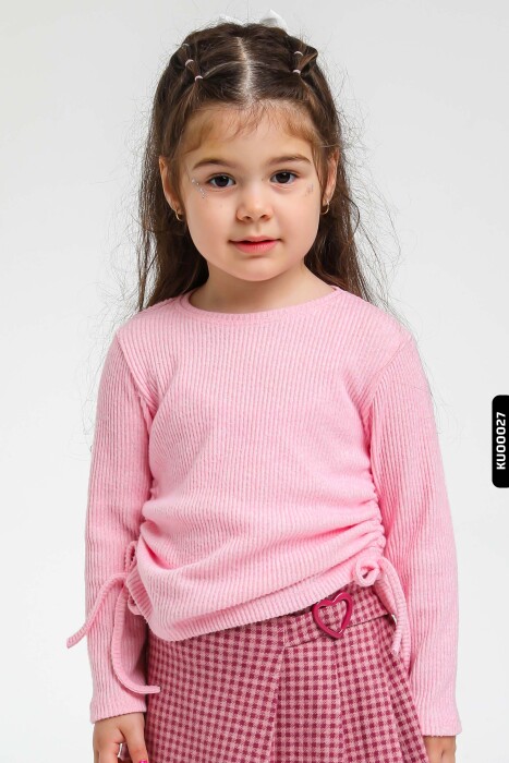 كنزة بناتي بأكمام طويلة ورقبة دائرية من عمر 1 إلى 5 سنوات 35619 - 5