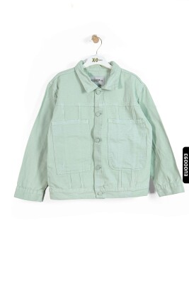 سترة ولادي بقالب كبير محبوكة بياقة بولو وجيوب البضائع كبيرة الحجم 5-14 سنة 24220 - 3