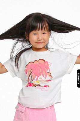 Kız Çocuk Tişört 1-5 Yaş 35791 Pembe - ESCABEL