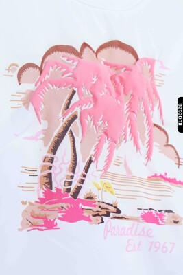 Kız Çocuk Tişört 1-5 Yaş 35791 Pembe - 4