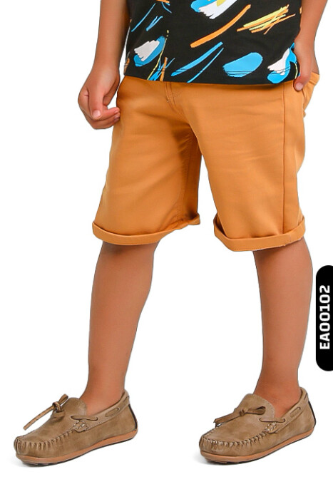 Erkek Şort 1-5 yaş 2302 Hardal - 1