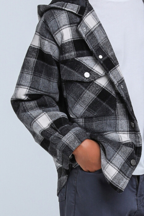 Erkek Çocuk Gömlek 4-8 Yaş 24150 Siyah - 3