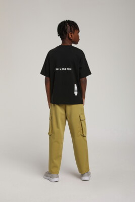 Erkek Çocuk Pantolon 9-13 Yaş 2573 Fıstık Yeşil - 4