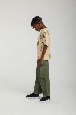 Erkek Çocuk Pantolon 4-8 Yaş 2573 Haki - 4