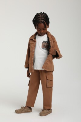 Erkek Çocuk Pantolon 1-4 Yaş 2596 Kahverengi - 2