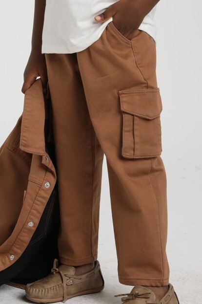 Erkek Çocuk Pantolon 1-4 Yaş 2596 Kahverengi - 3