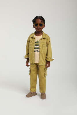 Erkek Çocuk Pantolon 1-4 Yaş 2596 Fıstık Yeşil - 2