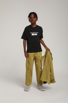 Erkek Çocuk Gömlek 9-13 Yaş 2572 Fıstık Yeşil - 4