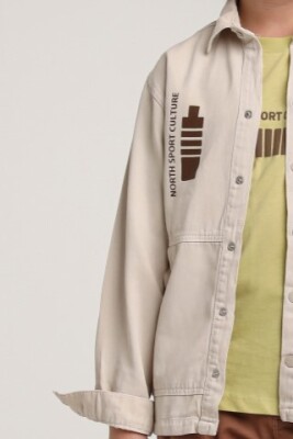 Erkek Çocuk Gömlek 4-8 Yaş 2550 Taş Rengi - 3