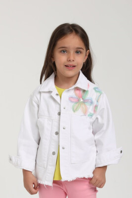 Kız Çocuk Ceket 1-4 Yaş 2568 Beyaz - ESCABEL