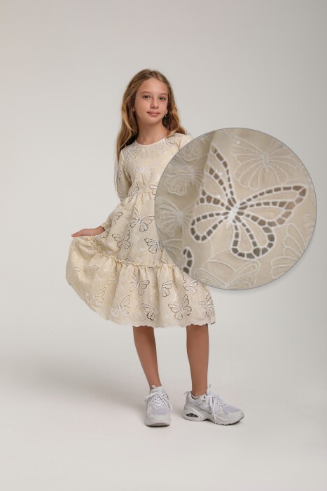 فستان بناتي من عمر 10 الى 14 سنة 35944 - 3