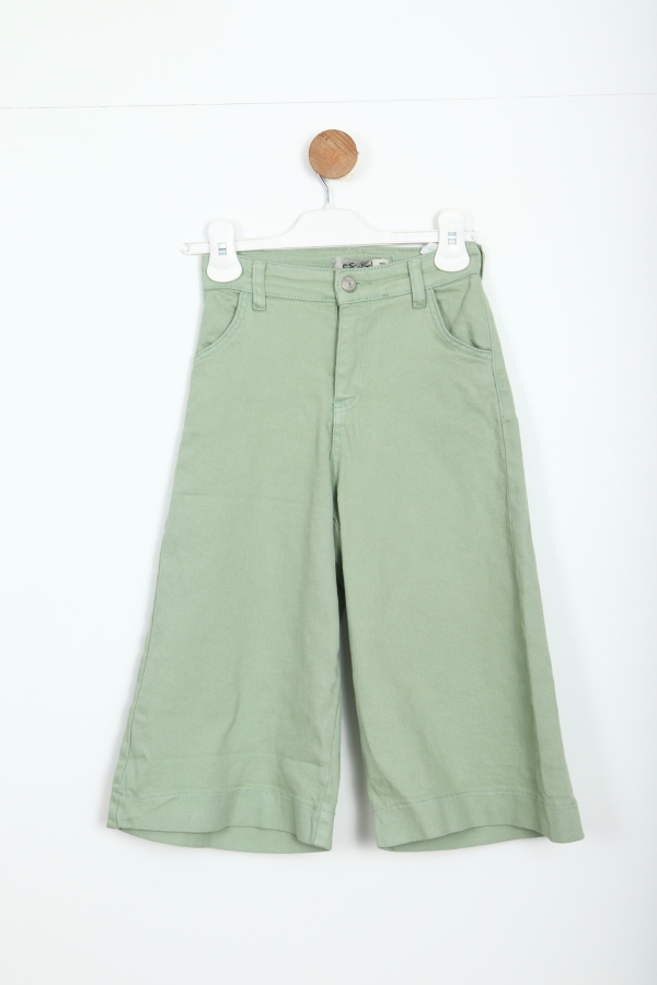 Kız Çocuk Pantolon 4-8 Yaş 25100 Yeşil - 1