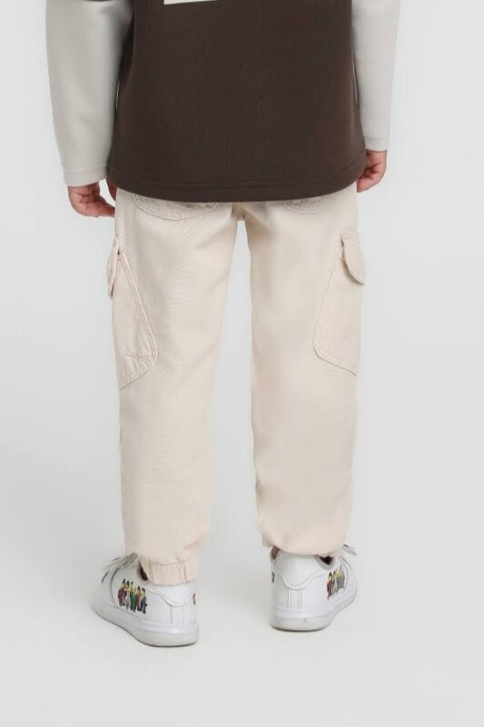 Erkek Çocuk Pantolon 1-4 Yaş 25235 Krem - 2