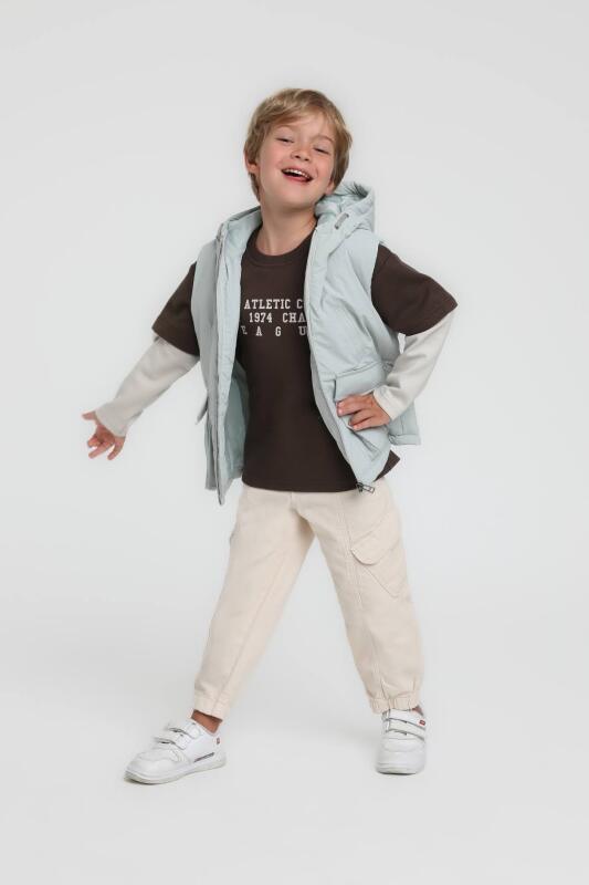 Erkek Çocuk Pantolon 1-4 Yaş 25235 Krem - 4