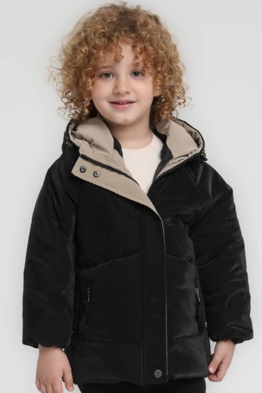 Erkek Çocuk Mont 2-6 Yaş 3292 Siyah - ESCABEL