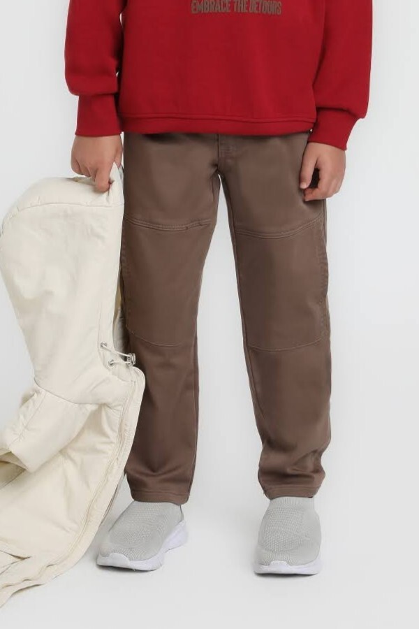 Erkek Çocuk Pantolon 4-8 Yaş 2441 Kahve - 1