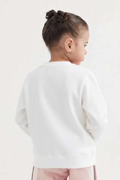 Kız Çocuk Sweatşirt 1-5 Yaş 36084 Beyaz - 2