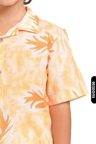 Erkek Çocuk Gömlek 1-4 yaş 24106 Turuncu - 2