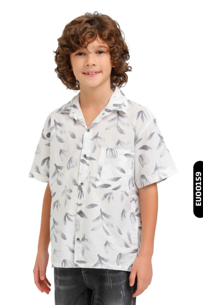 Erkek Çocuk Gömlek 5-9 yaş 24115 Antrasıt - ESCABEL