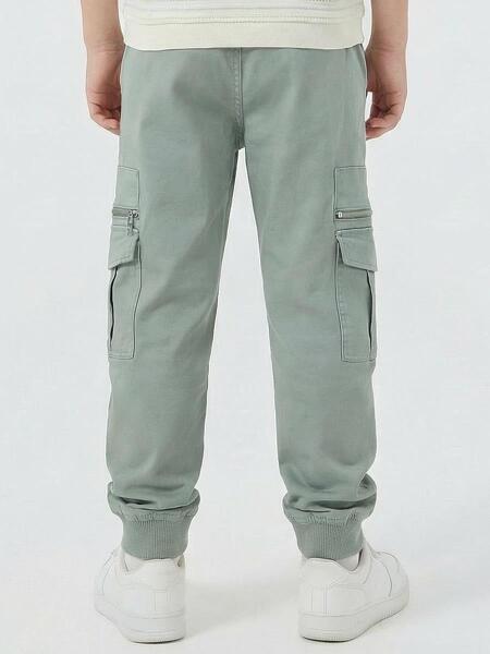 Erkek Çocuk Pantolon 4-13 Yaş 25290 Haki - 2