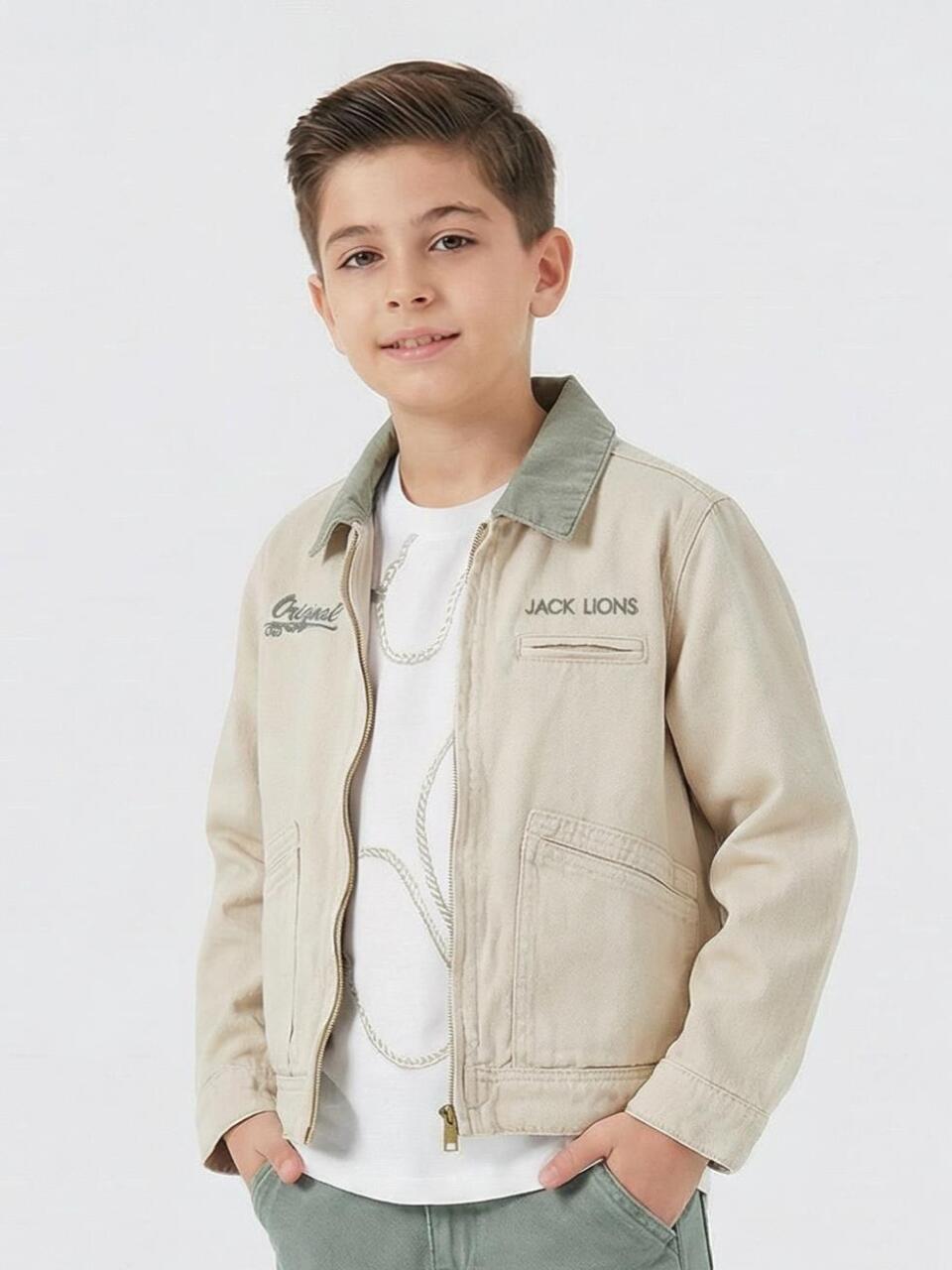 Erkek Çocuk Ceket 4-13 Yaş 2615 Bej - 1