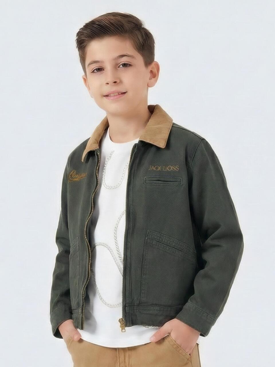 Erkek Çocuk Ceket 4-13 Yaş 2615 Haki - 1