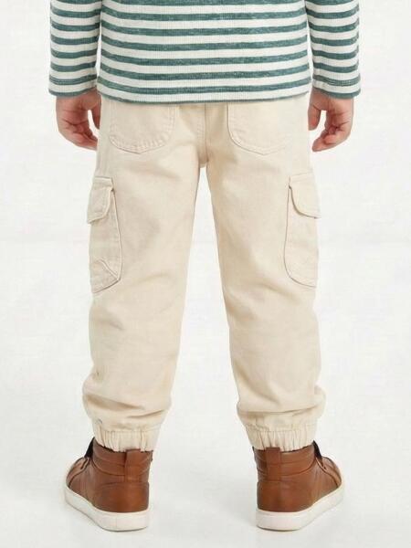 Erkek Çocuk Pantolon 1-4 Yaş 25235 Krem - 2