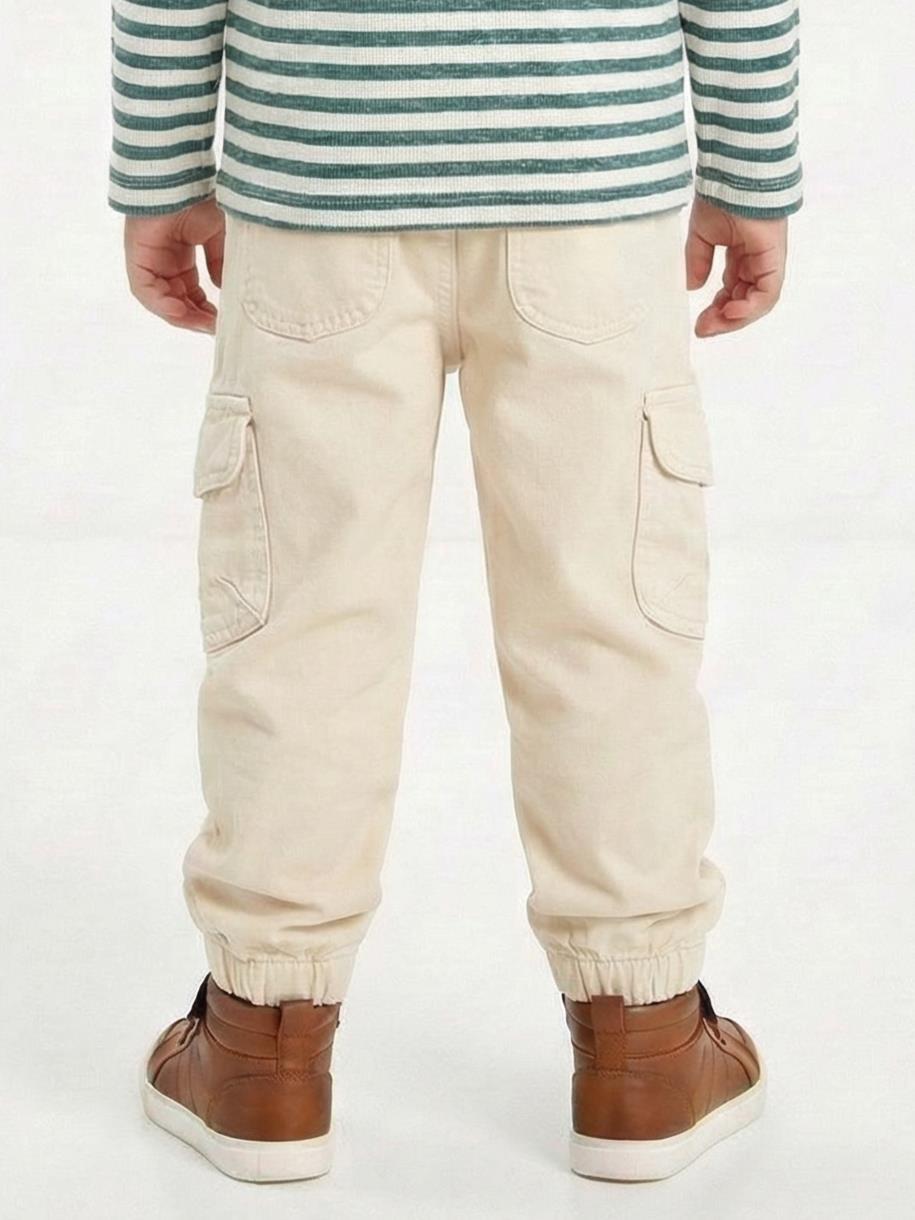 Erkek Çocuk Pantolon 1-4 Yaş 25235 Krem - 2